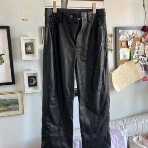 Black Leather Pants